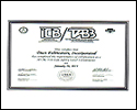 ICB VBB Certificate